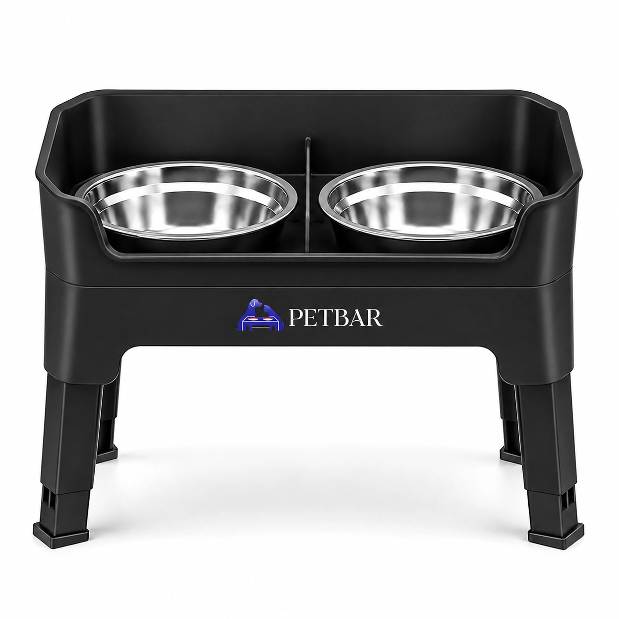 PetBar | Double Deck Elevated Pet Feeding Stand With Licking Plate - Image 4
