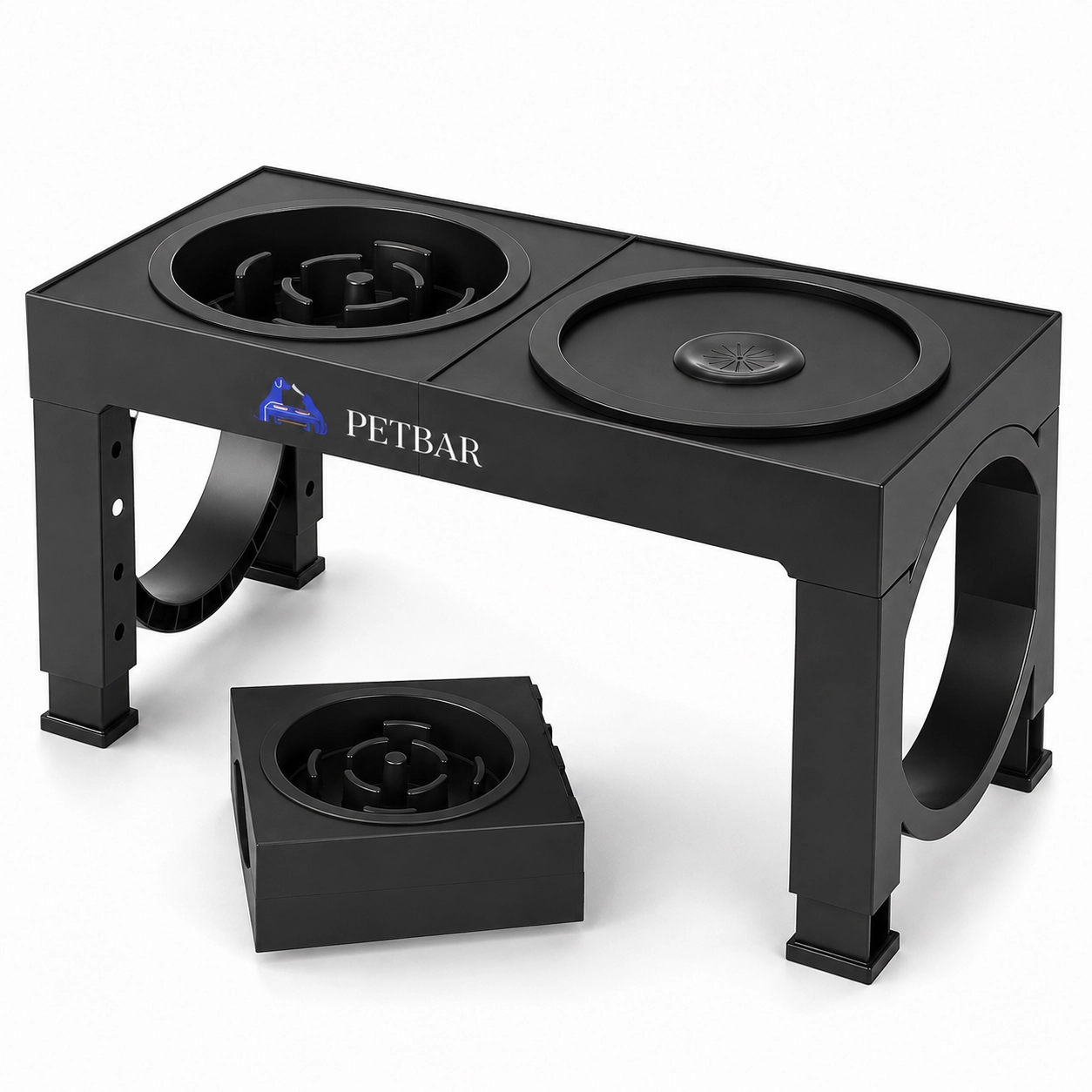 PetBar | Raised Large Breed Pet Feeder Station With Slow Feeder - Image 3