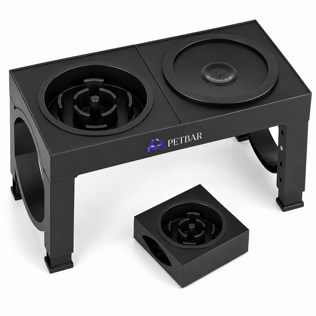 PetBar | Raised Large Breed Pet Feeder Station With Slow Feeder - Image 2
