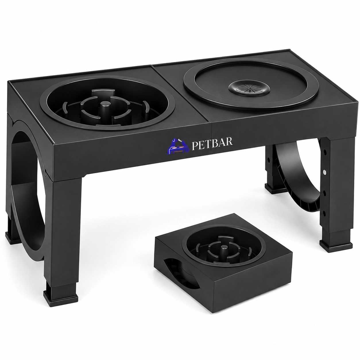 PetBar | Raised Large Breed Pet Feeder Station With Slow Feeder - Image 4