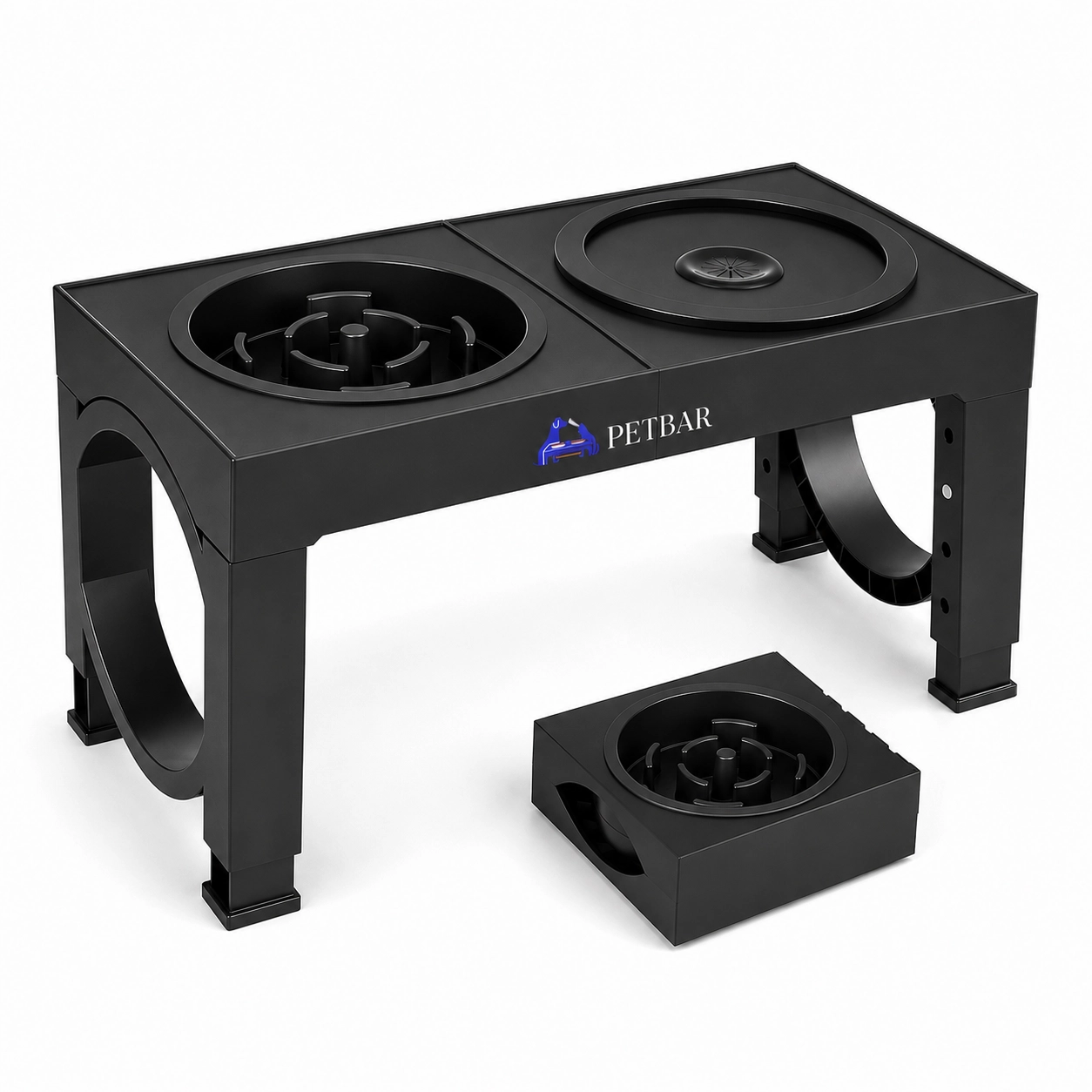 PetBar | Raised Large Breed Pet Feeder Station With Slow Feeder